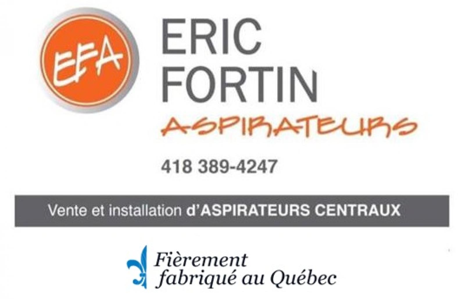Éric Fortin Aspirateurs. Logo